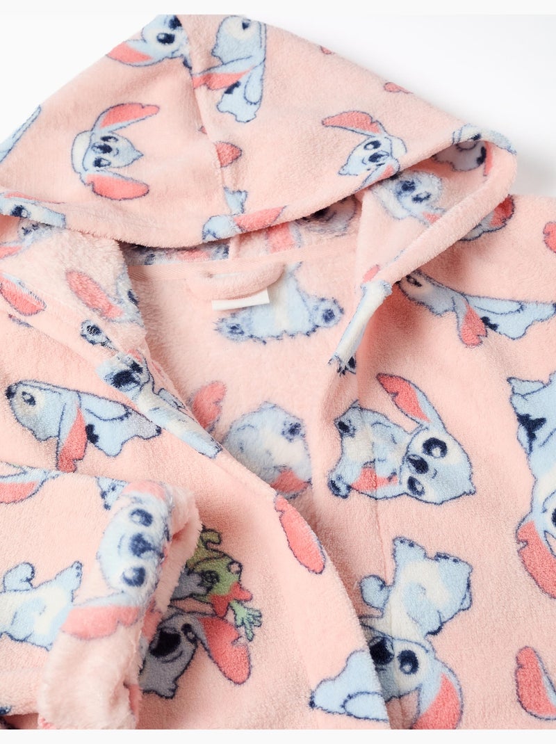 Coral fleece kamerjas met stitch motief Donkerroze - Kiabi