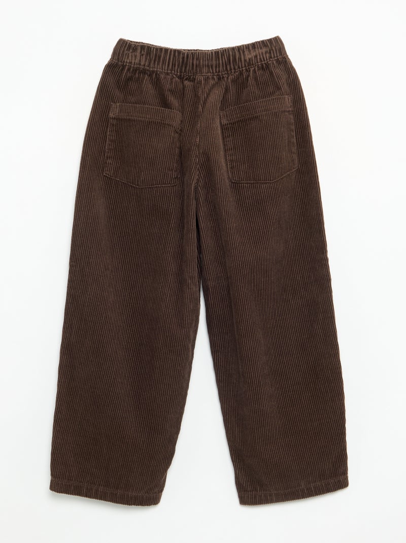 Corduroy broek Bruin - Kiabi