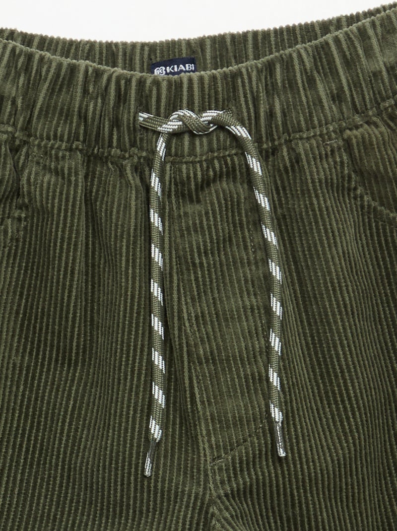 Corduroy broek Kaki - Kiabi