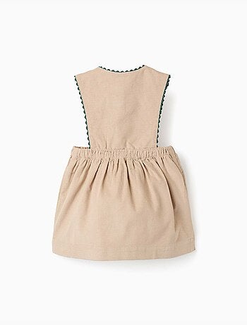 Corduroy salopettejurk met zakken