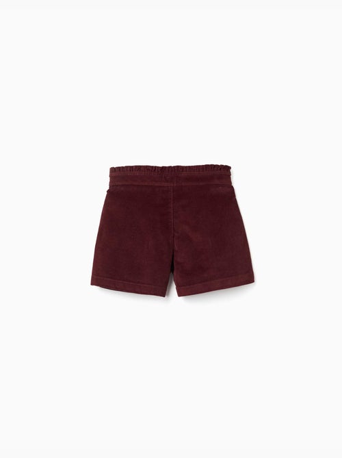 Corduroy shorts met gerimpelde paperbag taille - Kiabi Corduroy shorts met gerimpelde paperbag taille - Kiabi