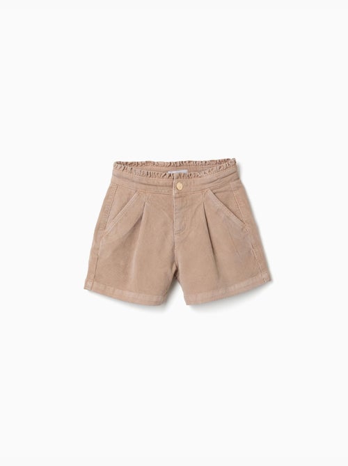 Corduroy shorts met gerimpelde paperbag taille - Kiabi Corduroy shorts met gerimpelde paperbag taille - Kiabi