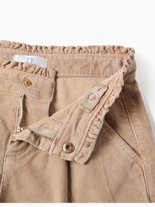 Corduroy shorts met gerimpelde paperbag taille - Kiabi Corduroy shorts met gerimpelde paperbag taille - Kiabi