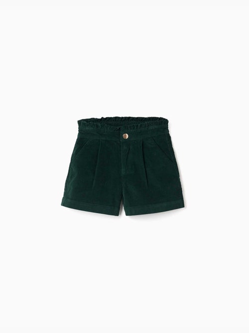 Corduroy shorts met plooien aan de voorkant - Kiabi Corduroy shorts met plooien aan de voorkant - Kiabi