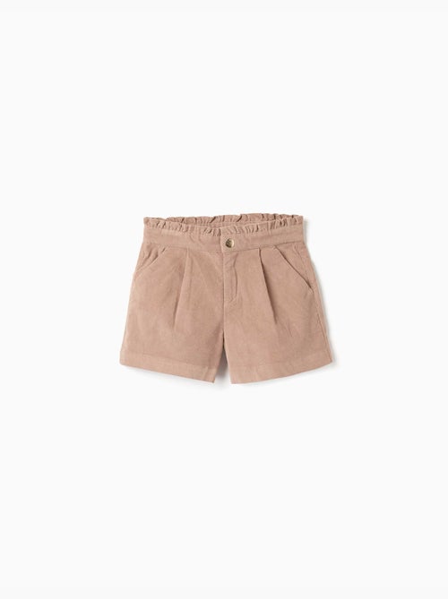 Corduroy shorts met plooien aan de voorkant - Kiabi Corduroy shorts met plooien aan de voorkant - Kiabi