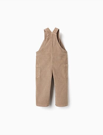Corduroy tuinbroek met cargozakken