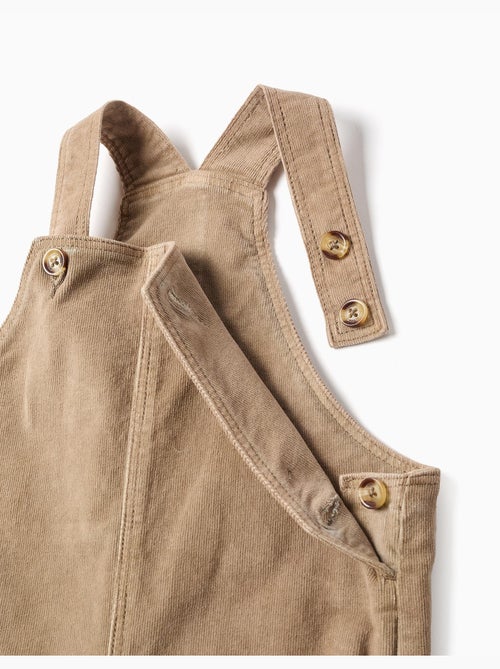 Corduroy tuinbroek met cargozakken - Kiabi Corduroy tuinbroek met cargozakken - Kiabi