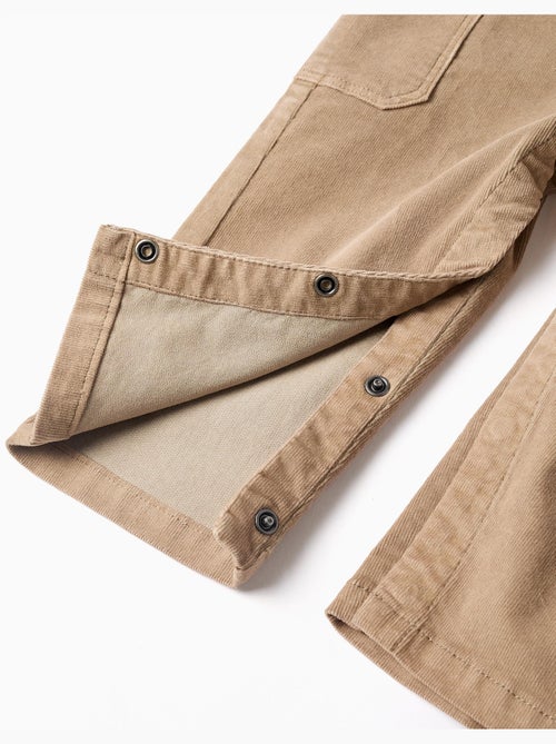 Corduroy tuinbroek met cargozakken - Kiabi Corduroy tuinbroek met cargozakken - Kiabi