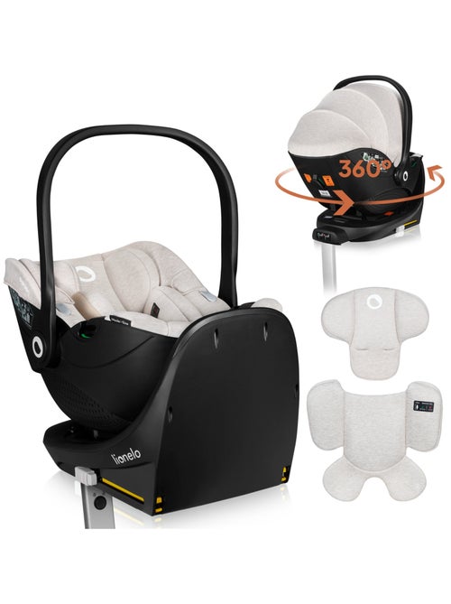 Cosi 360° ISOFIX LIONELO Moxie i-Size Set - Légère - 40-87cm - Tissu de bambou naturel - Kiabi