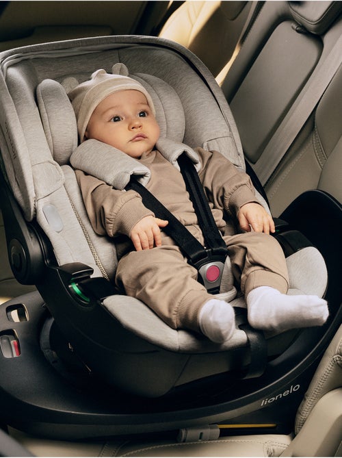 Cosi 360° ISOFIX LIONELO Moxie i-Size Set - Légère - 40-87cm - Tissu de bambou naturel - Kiabi