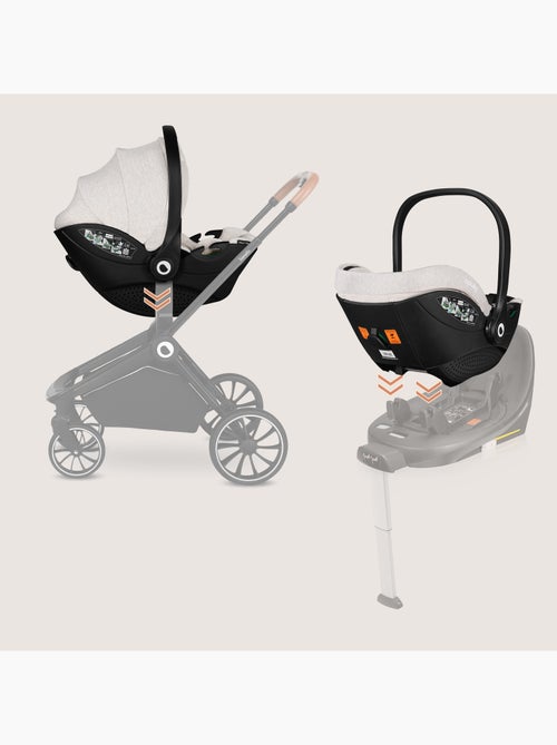 Cosi 360° ISOFIX LIONELO Moxie i-Size Set - Légère - 40-87cm - Tissu de bambou naturel - Kiabi