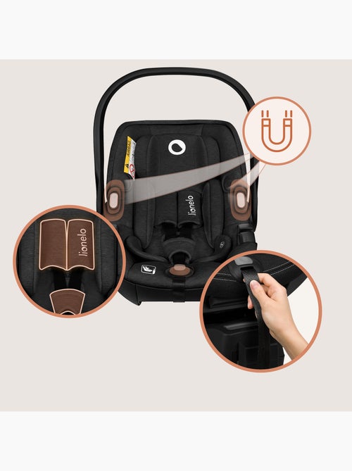 Cosi 360° ISOFIX LIONELO Moxie i-Size Set - Légère - 40-87cm - Tissu de bambou naturel - Kiabi