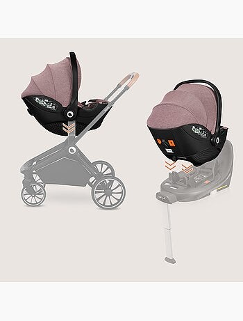 Cosi 360° ISOFIX LIONELO Moxie i-Size Set - Légère - 40-87cm - Tissu de bambou naturel