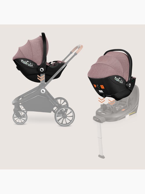 Cosi 360° ISOFIX LIONELO Moxie i-Size Set - Légère - 40-87cm - Tissu de bambou naturel - Kiabi