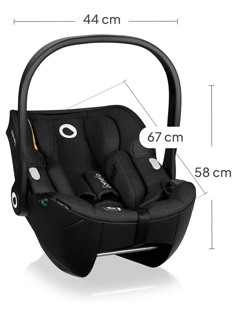 Cosi LIONELO Moxie i-Size - Tissu de bambou - Siège auto 40-87 cm - Légère - Groupe 0+ Noir - Kiabi