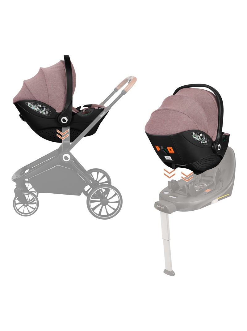 Cosi LIONELO Moxie i-Size - Tissu de bambou - Siège auto 40-87 cm - Légère - Groupe 0+ Rose - Kiabi