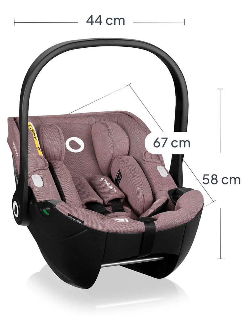 Cosi LIONELO Moxie i-Size - Tissu de bambou - Siège auto 40-87 cm - Légère - Groupe 0+ Rose - Kiabi