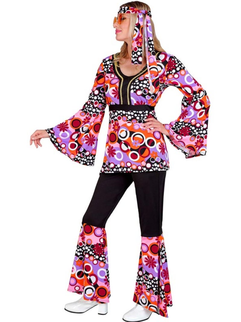 Costume années 70 à pattes d'éléphant Multicolore - Kiabi