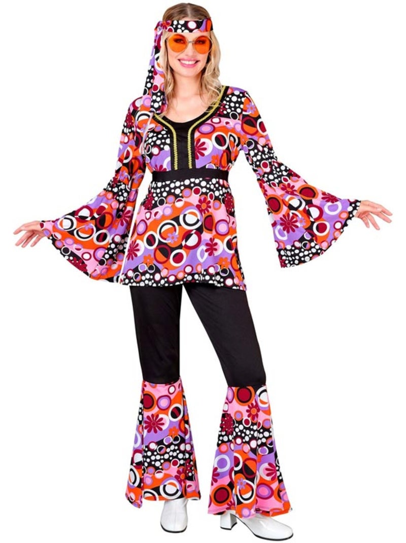 Costume années 70 à pattes d'éléphant Multicolore - Kiabi