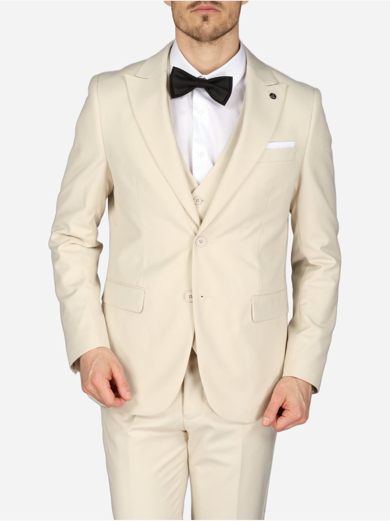 Costume Bill Tornade london uni 3 pièces Beige - Kiabi