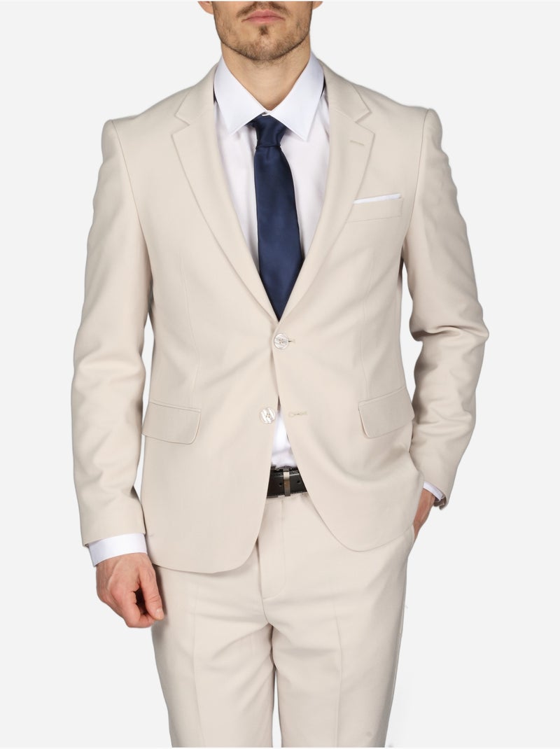 Costume burgos ville 2 pièces - Leader Mode Beige - Kiabi