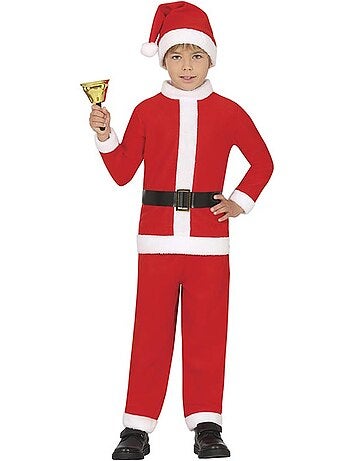 Costume classique de Père Noël avec chapeau et ceinture