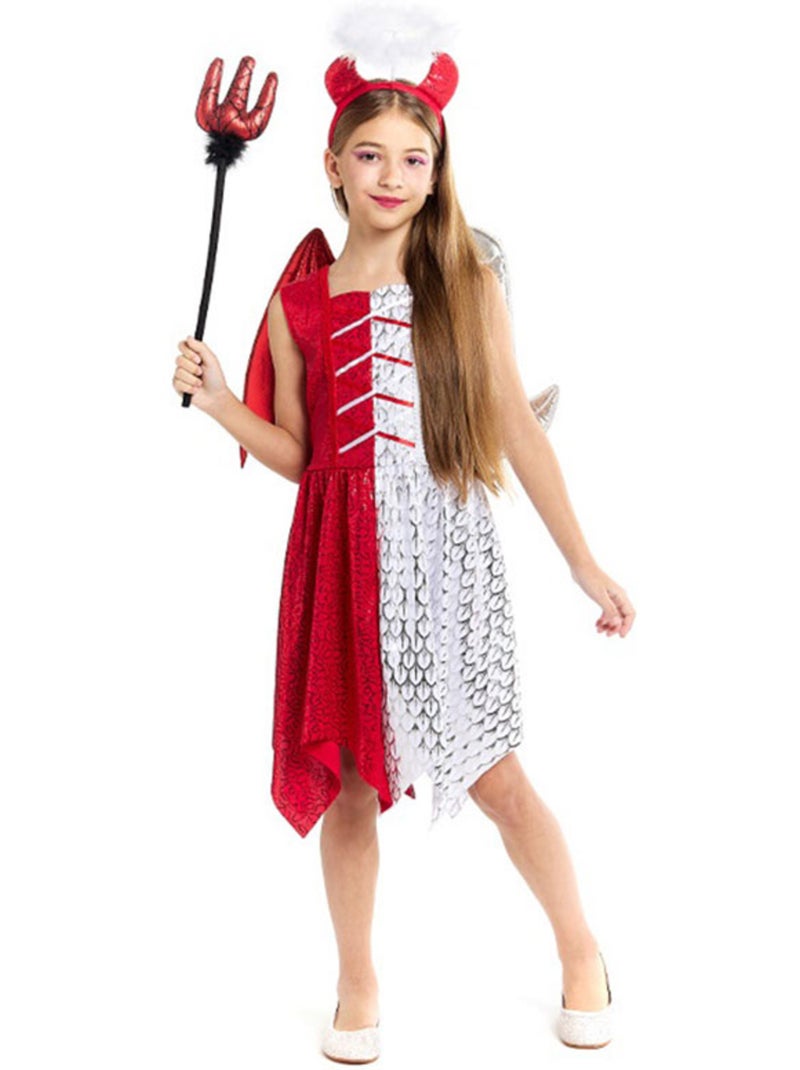 Costume d'ange et de démon avec ailes et cornes Multicolore - Kiabi