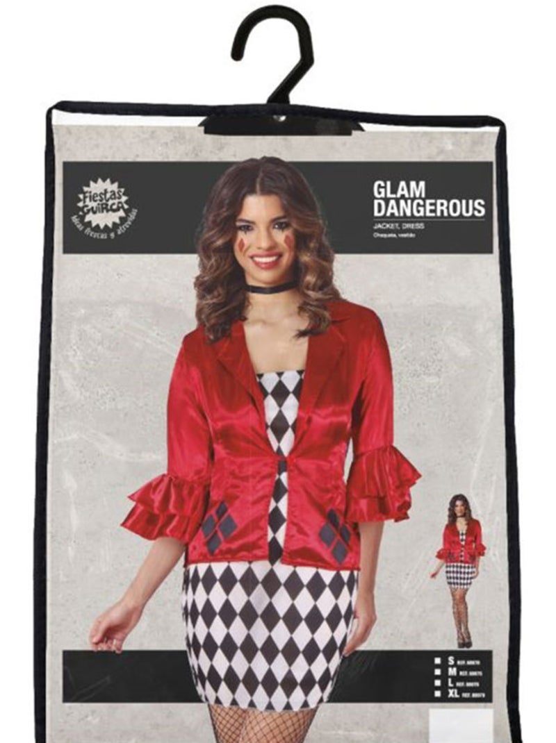 Costume d'arlequin dangereux Multicolore - Kiabi