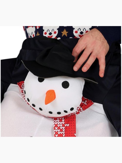 Costume de bonhomme de neige chevauchant un bonhomme de neige - Kiabi