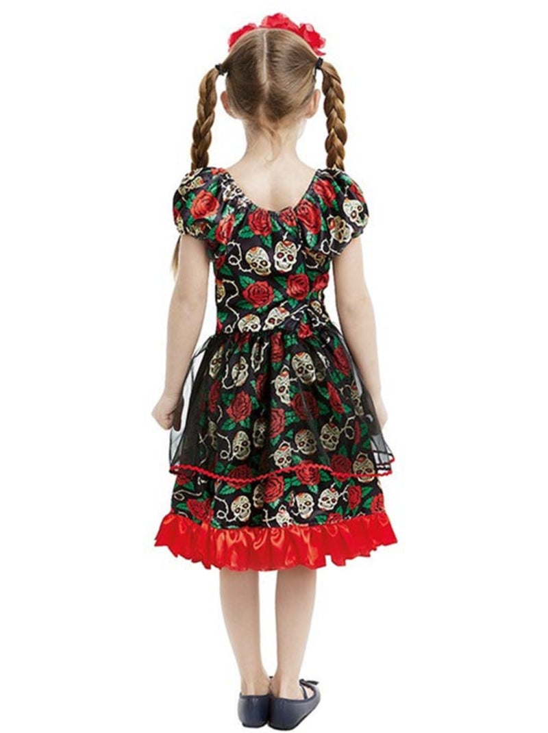 Costume de Catrina pour le Jour des Morts Multicolore - Kiabi