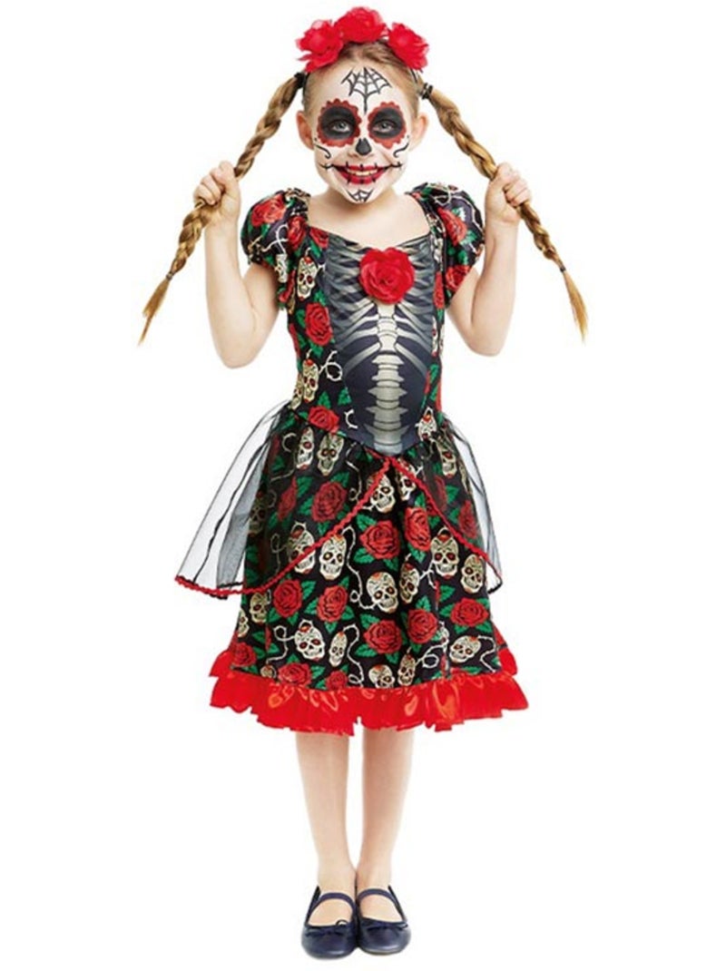 Costume de Catrina pour le Jour des Morts Multicolore - Kiabi