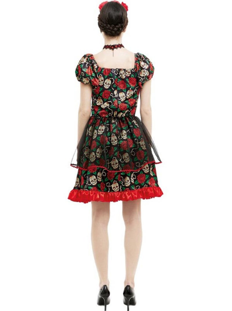 Costume de Catrina pour le Jour des Morts Multicolore - Kiabi