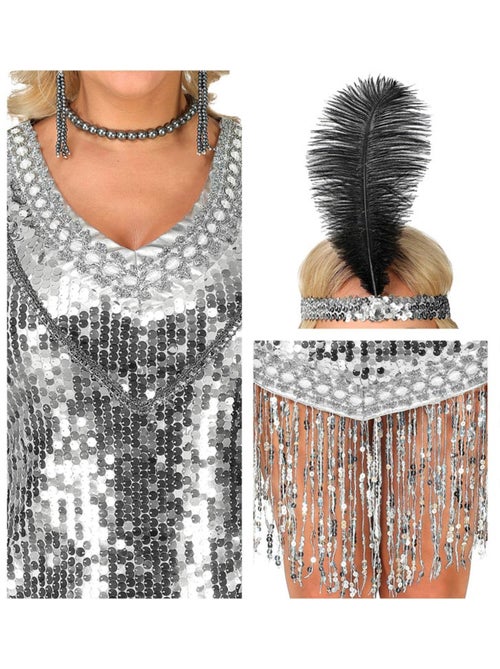 Costume de Charleston des années 1920 avec paillettes - Kiabi