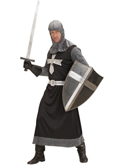 Costume de chevalier croisé noir - Kiabi
