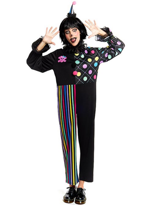 Costume de clown coloré et sombre - Kiabi