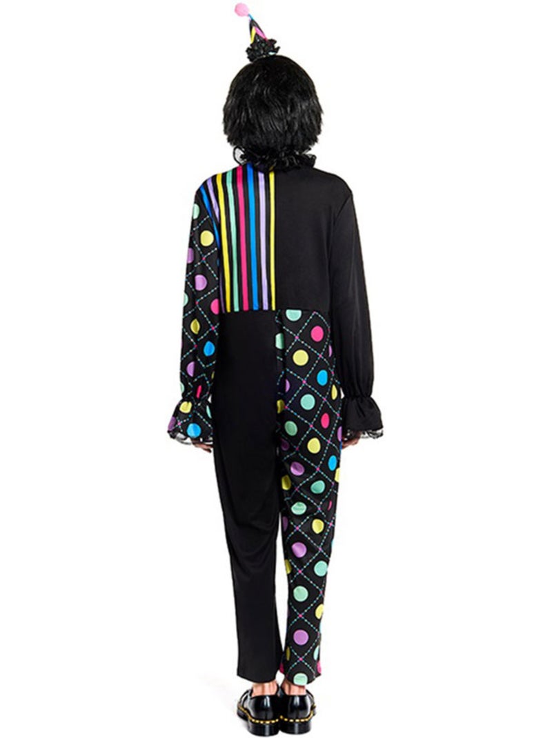 Costume de clown coloré et sombre Multicolore - Kiabi