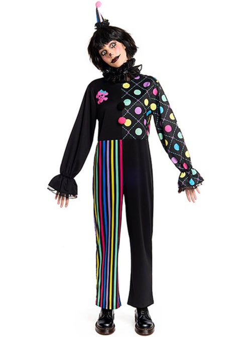 Costume de clown coloré et sombre - Kiabi