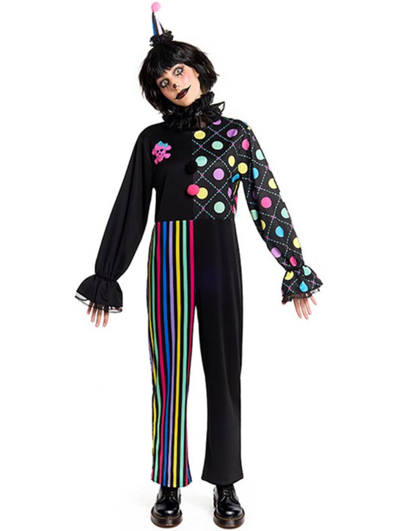 Costume de clown coloré et sombre Multicolore - Kiabi