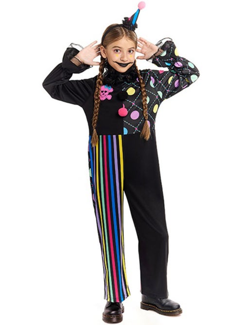 Costume de clown coloré et sombre - Kiabi