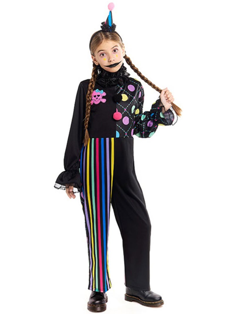 Costume de clown coloré et sombre Multicolore - Kiabi