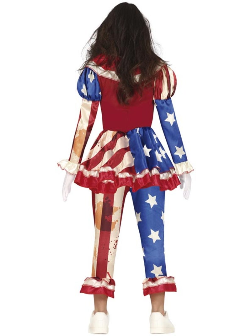 Costume de clown patriote sanglant Multicolore - Kiabi