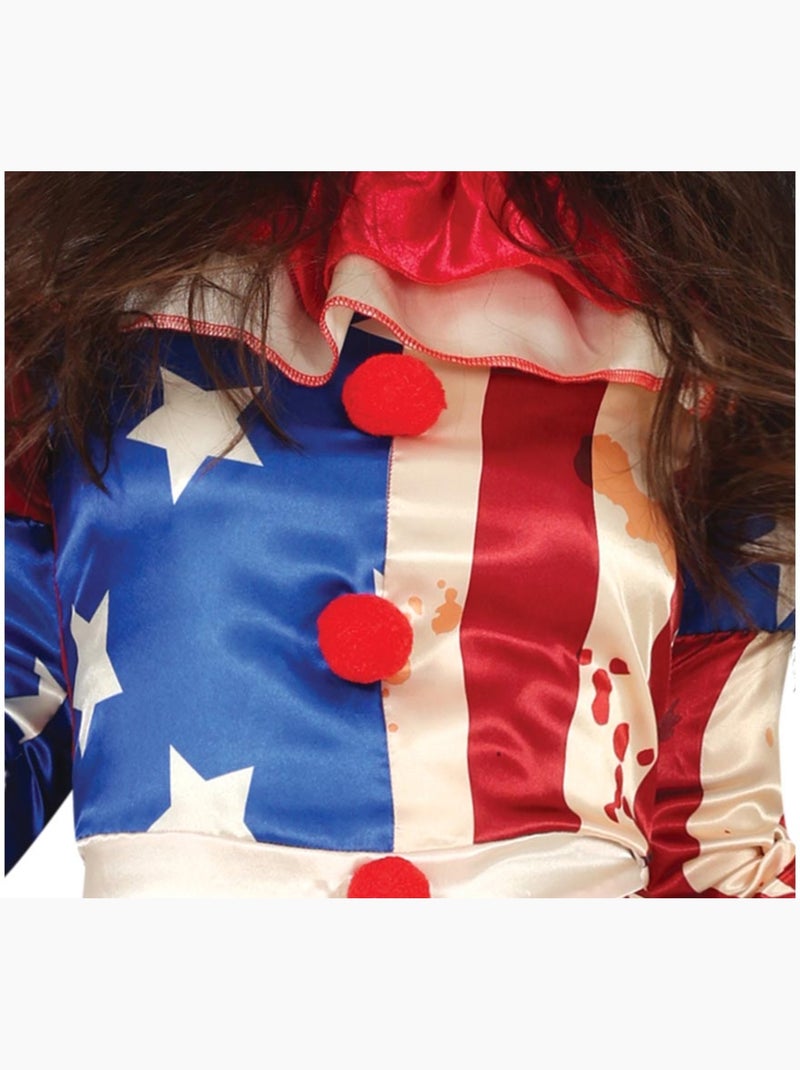 Costume de clown patriote sanglant Multicolore - Kiabi