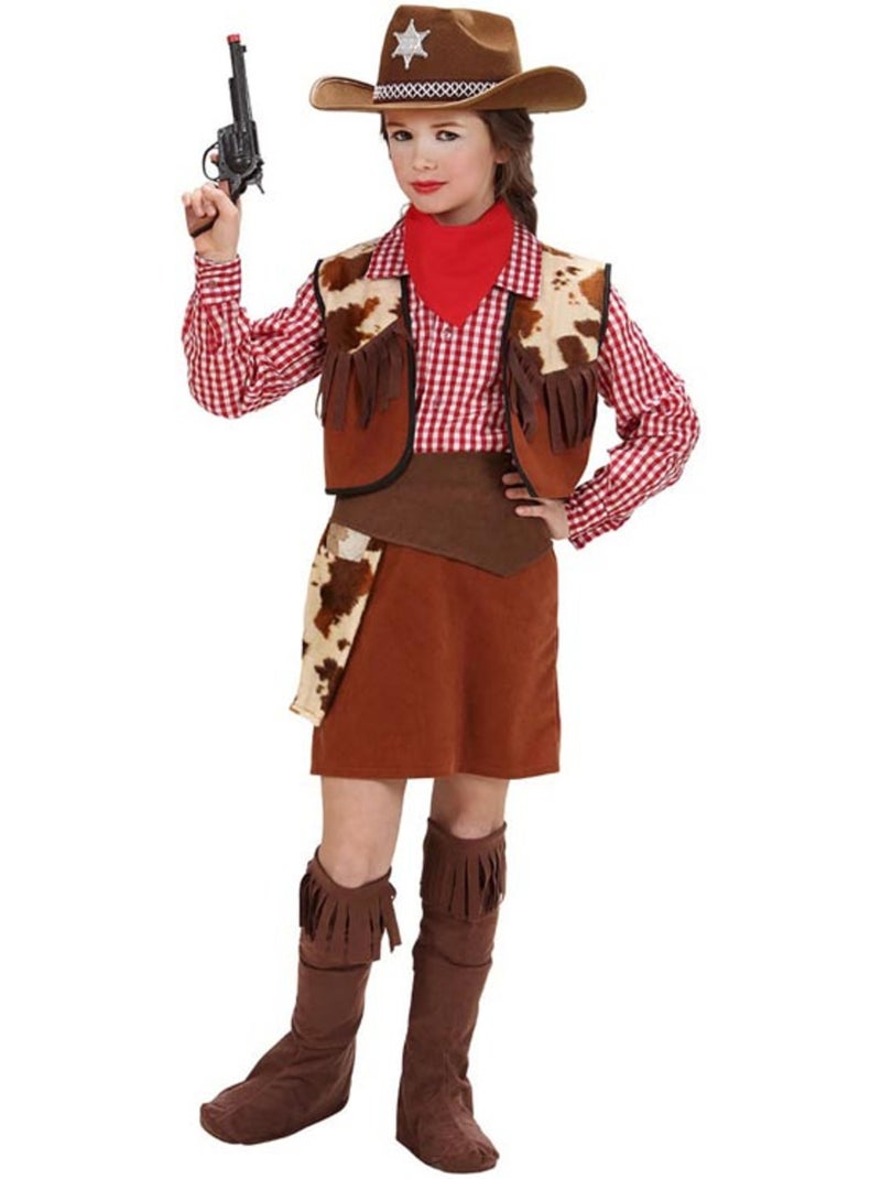 Costume de cowgirl à carreaux Multicolore - Kiabi
