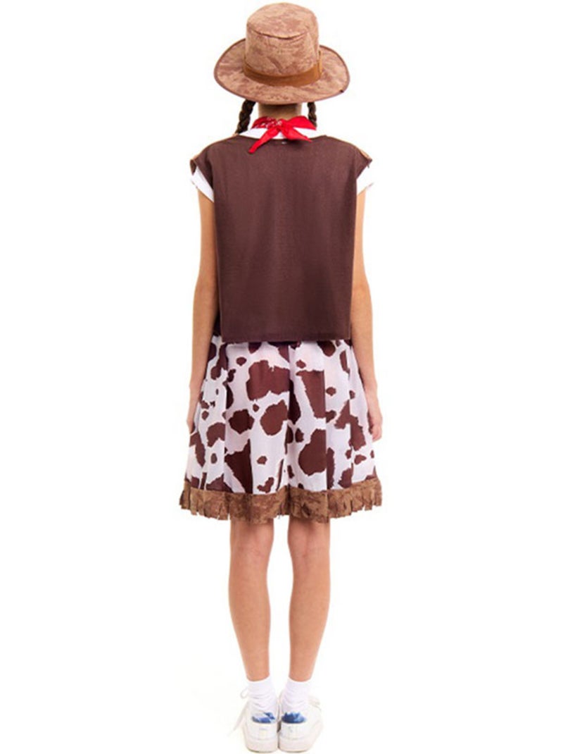 Costume de cowgirl de l'Ouest Multicolore - Kiabi