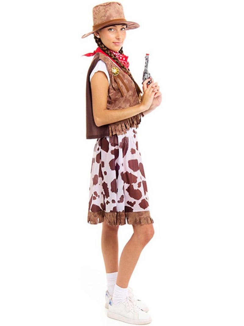 Costume de cowgirl de l'Ouest Multicolore - Kiabi