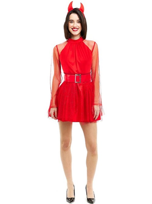 Costume de diable moderne avec bandeau et queue - Kiabi
