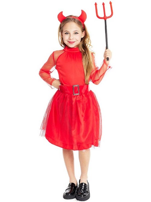 Costume de diable moderne avec bandeau et queue - Kiabi