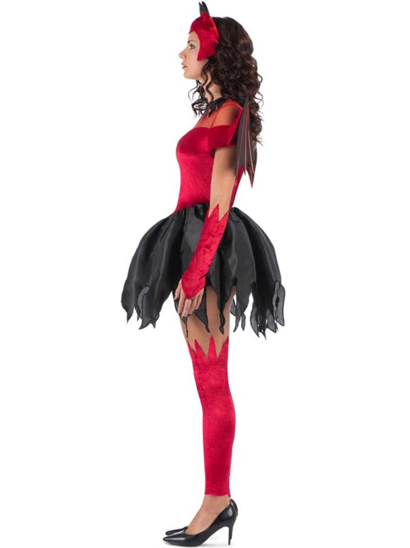 Costume de diablesse avec ailes Multicolore - Kiabi