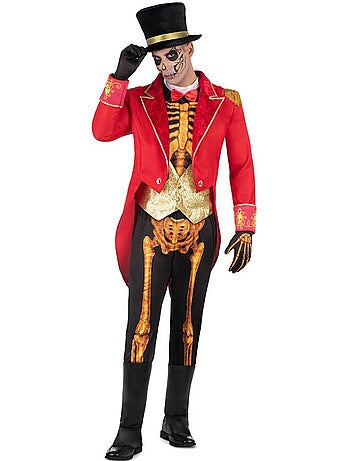 Costume de dompteur de squelettes avec chapeau