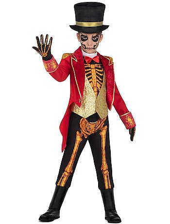 Costume de dompteur de squelettes avec chapeau